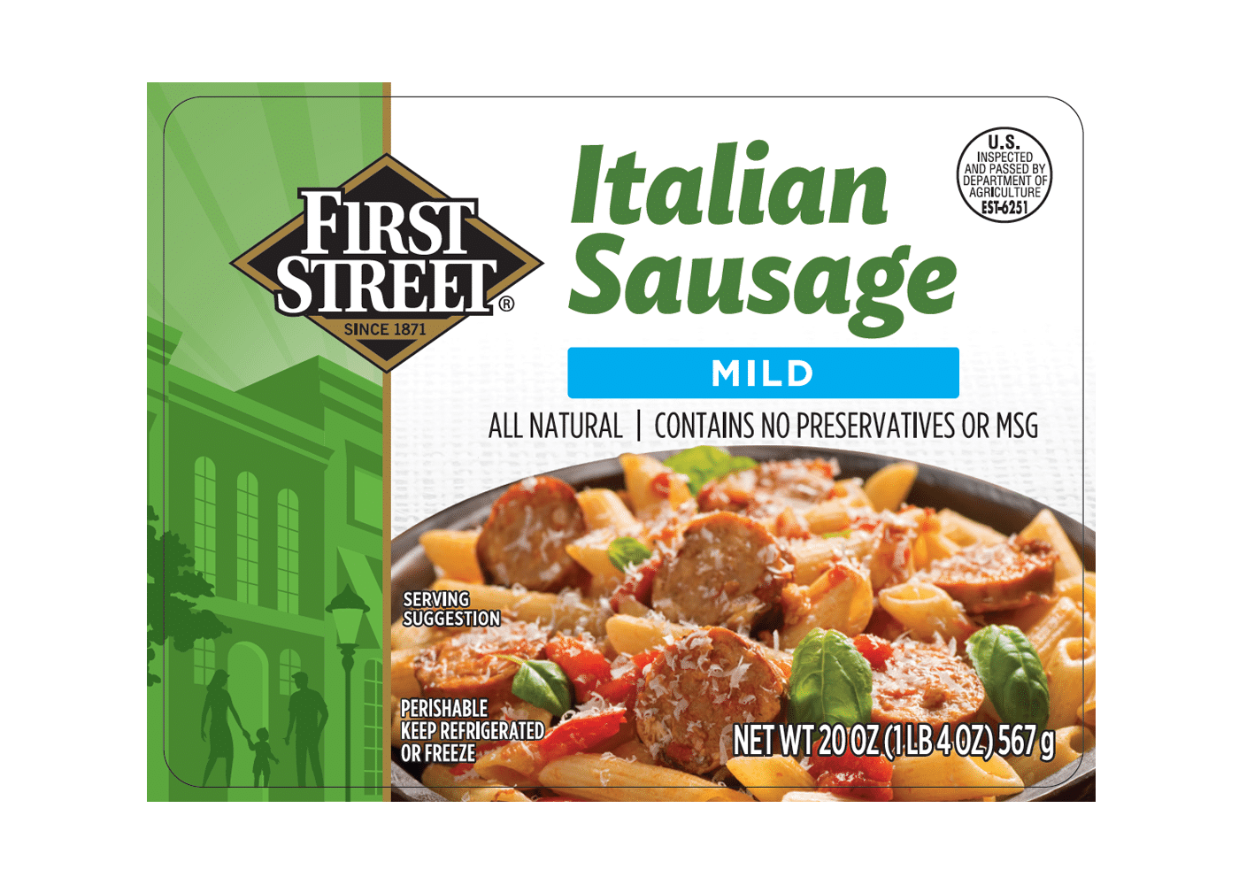 First Street Mild Italian Sausage