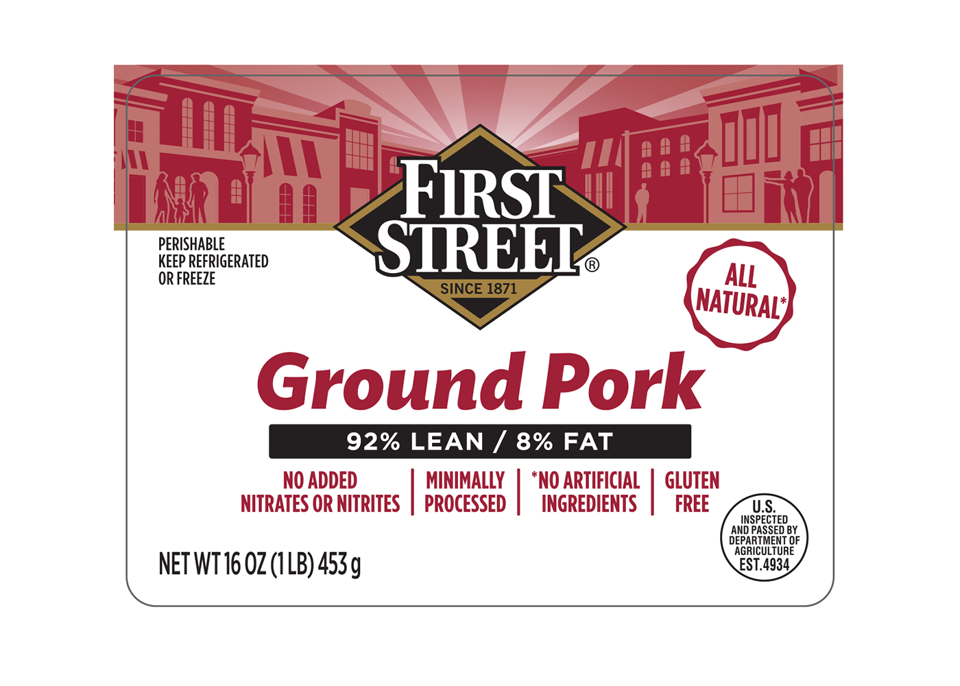First Street Ground Pork