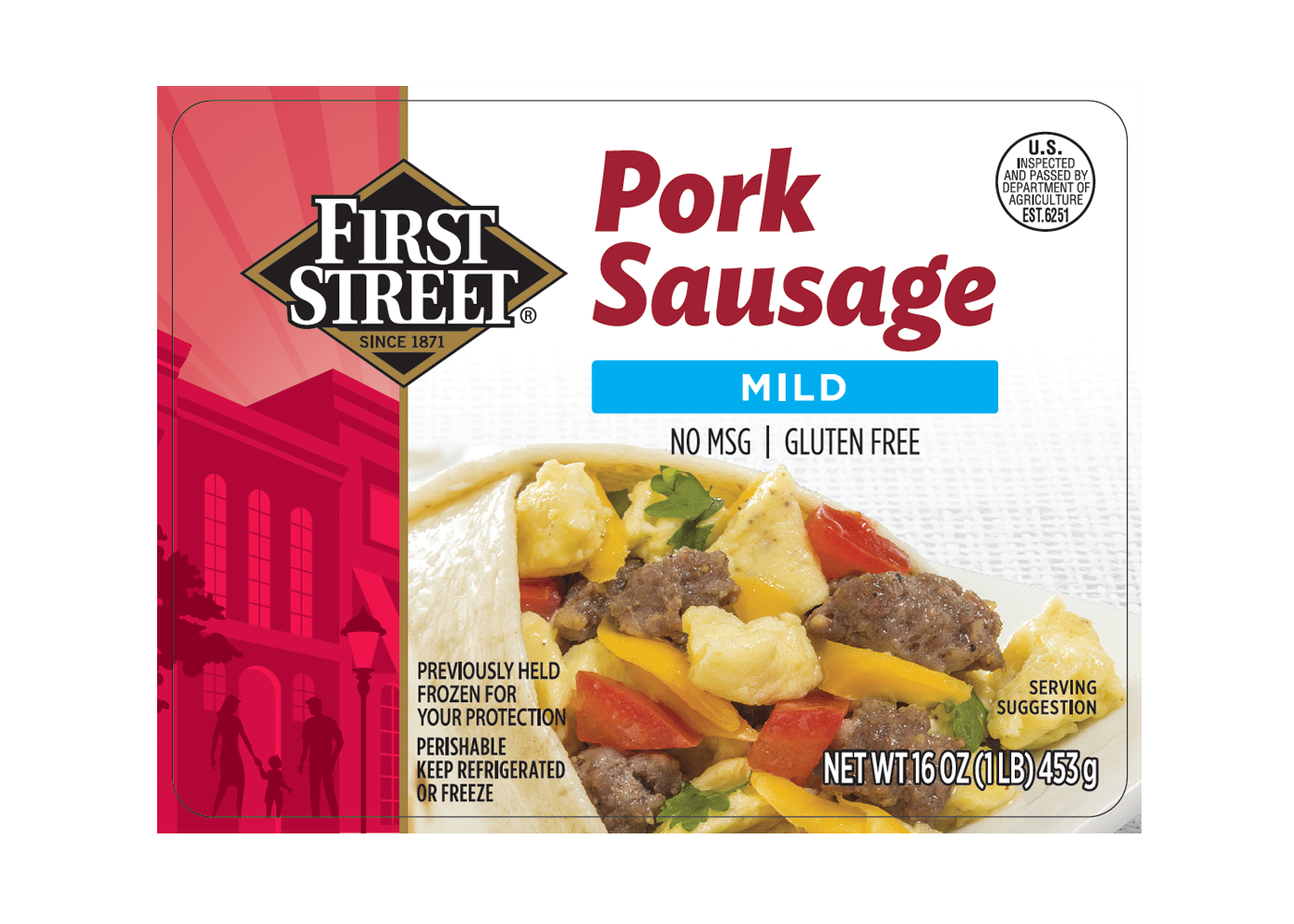 First Street Mild Sausage Pork