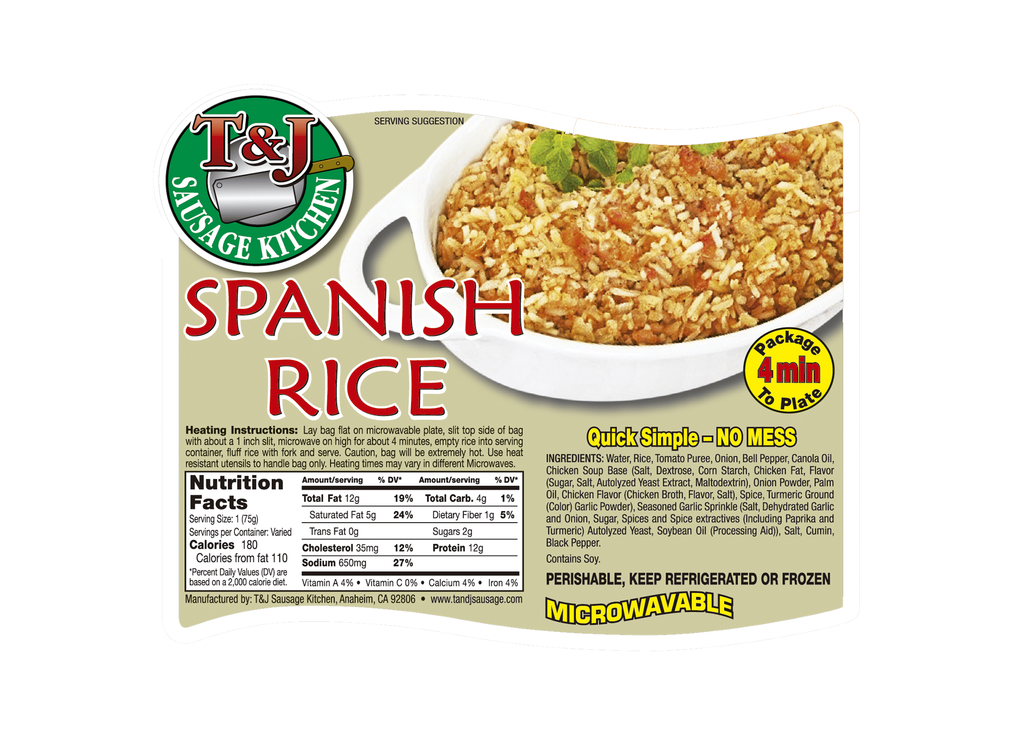 T & J Spanish Rice