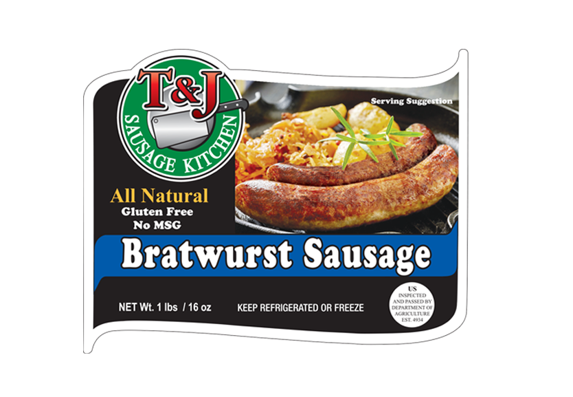 T & J Bratwurst Sausage (1 lb)