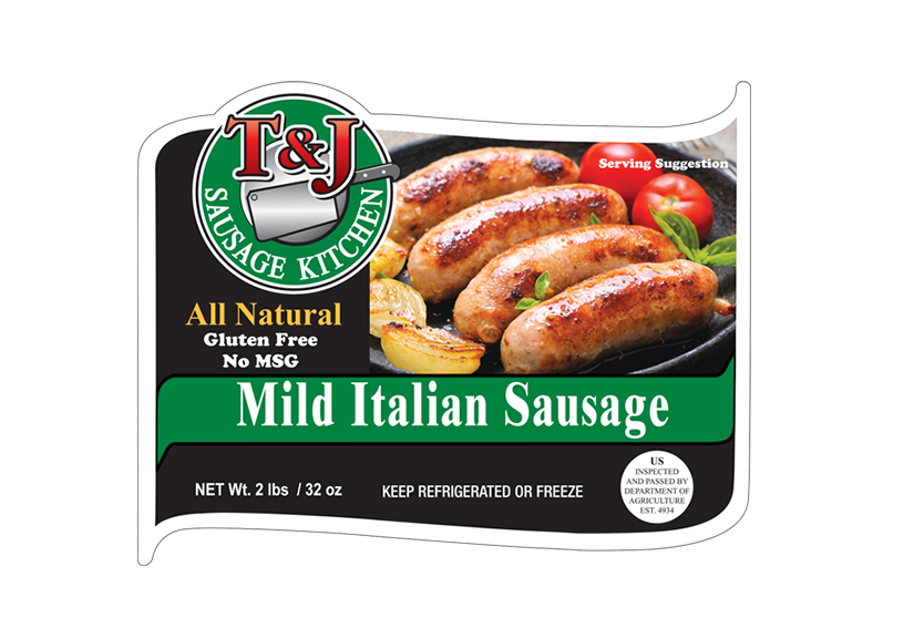 T & J Mild Italian Sausage (2 lbs)