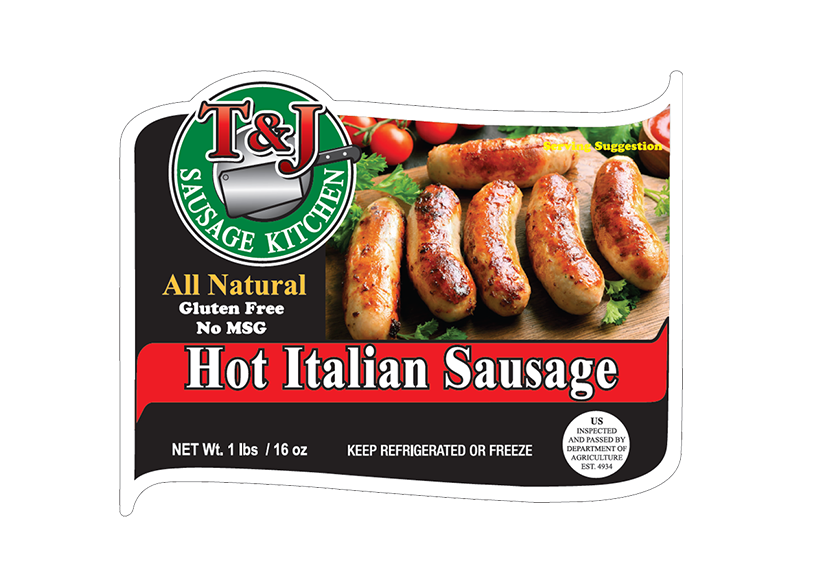 T & J Hot Italian Sausage (1 lb)